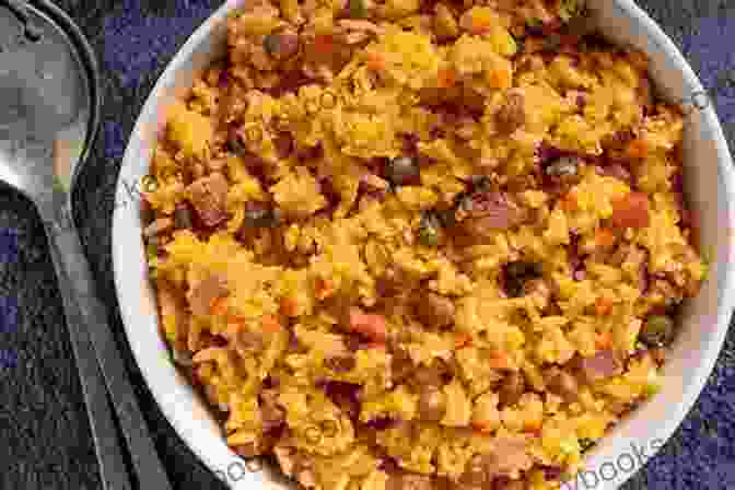 A Delectable Portion Of Arroz Con Gandules, A Traditional Puerto Rican Rice Dish With Pigeon Peas. Puerto Rican Dishes You Shouldn T Miss: Lunch Rush: Puerto Rican Cookbook With Pictures