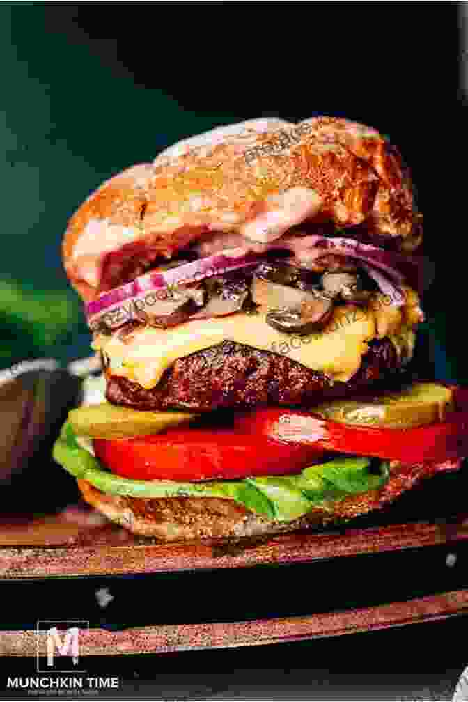 Juicy Burger And Creamy Shake On A Wooden Table Heavenly Burgers And Shakes: Quick And Easy Cooking