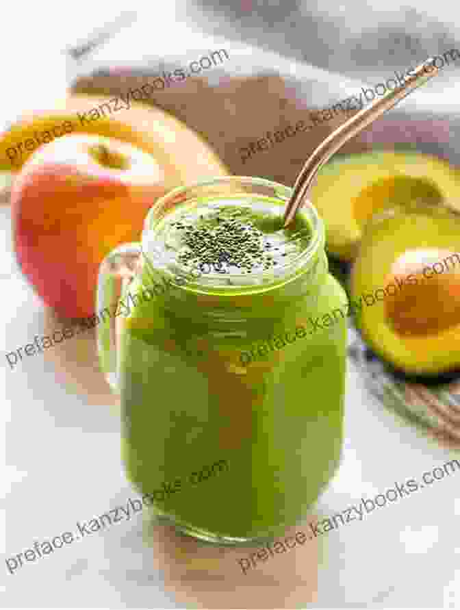 Refreshing Green Smoothie With Spinach, Avocado, And Apple Fruit Smoothie Recipes: 50 Simple And Healthy Smoothies That Anyone Can Make (Quick And Easy Cooking Series)